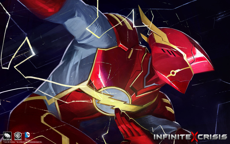 Illustration for article titled Mecha Superman And More Infinite Crisis Wallpapers